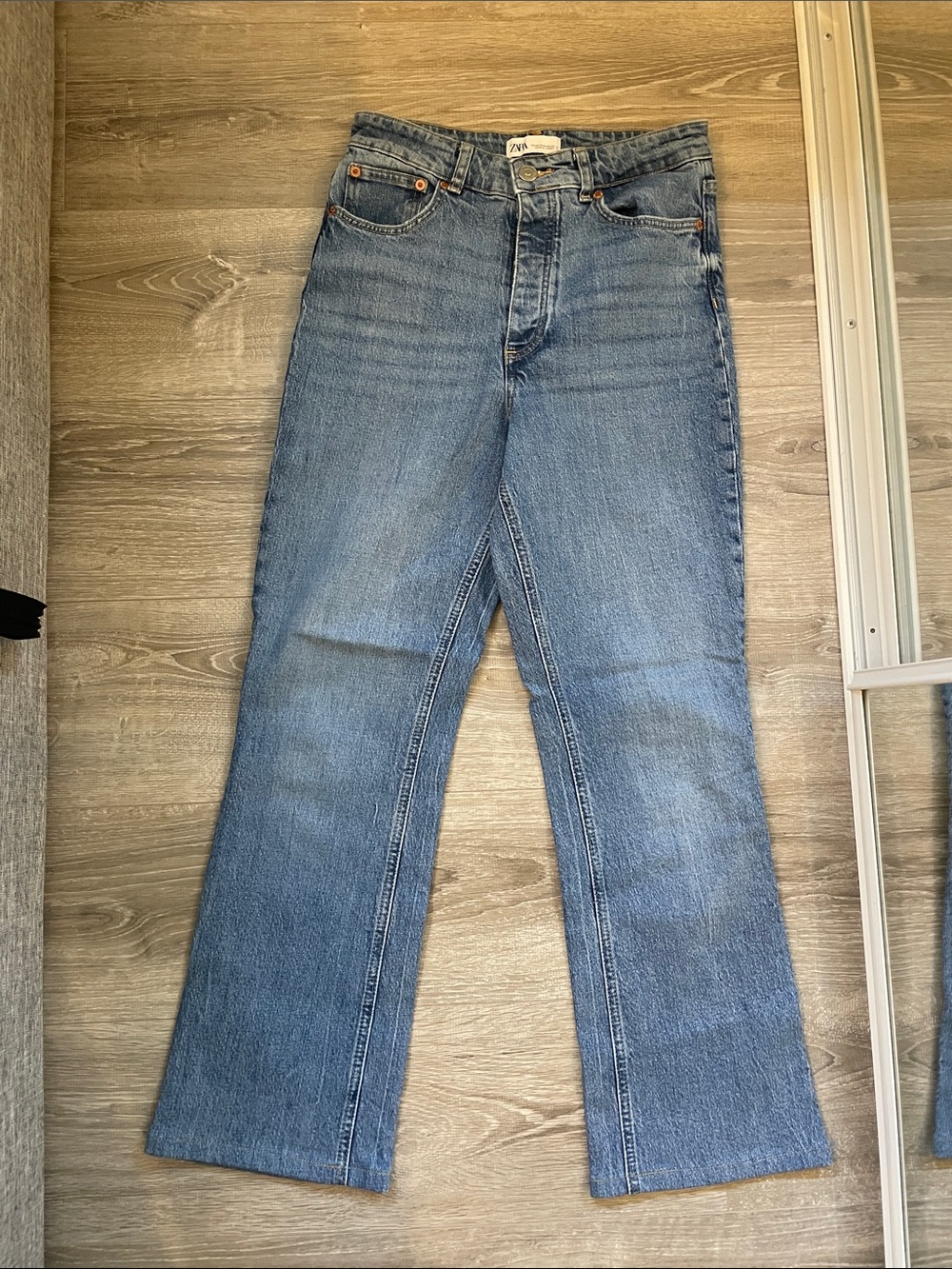 Zara Blue Wide Leg Jeans